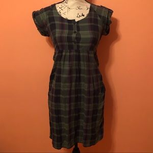 Fossil plaid dress size XS
